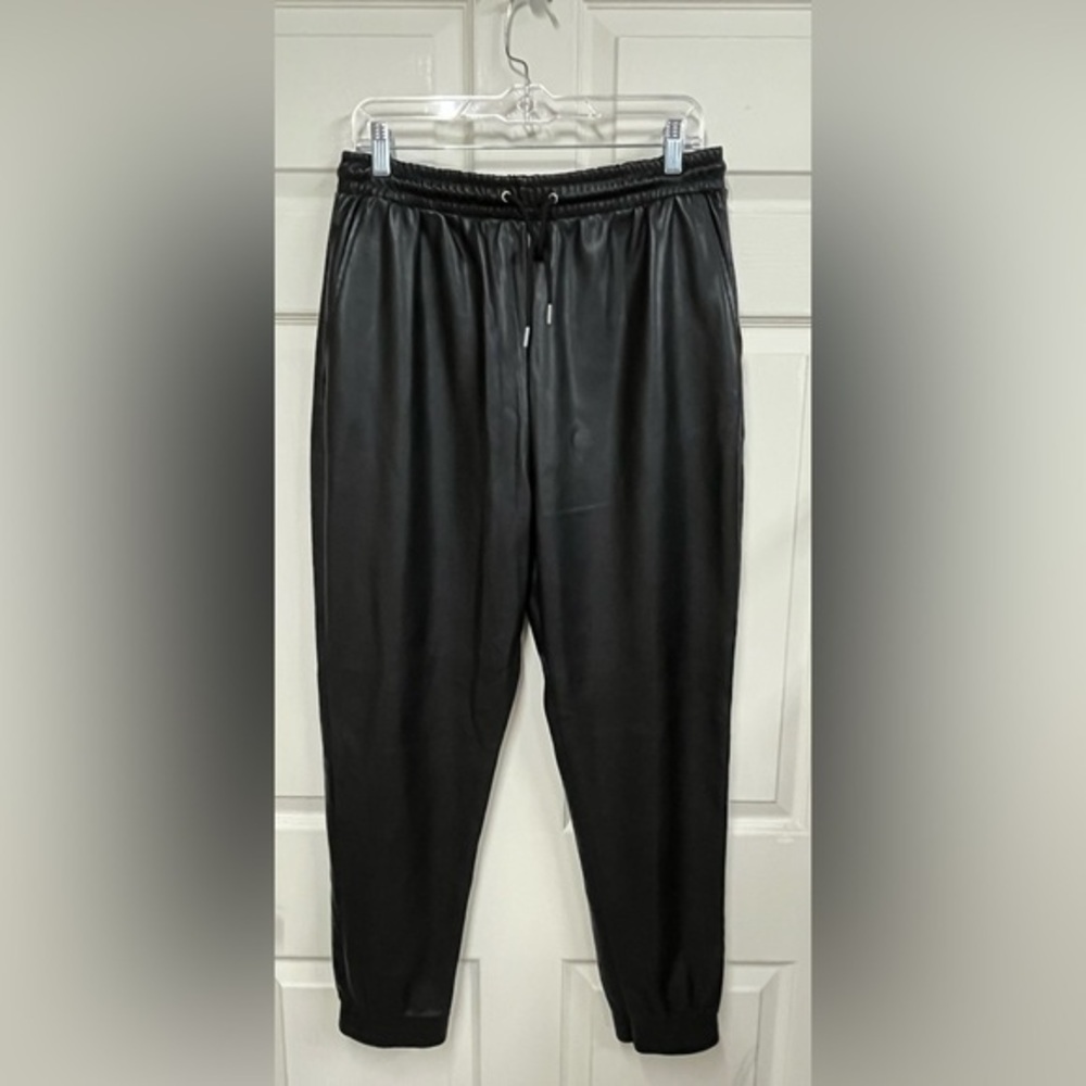 Anthropologie Avec Les Filles Vegan Leather Joggers